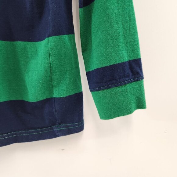 Chaps Est. 1978 Youth Hooded Block Stripe Long Sleeve Tee Size XL (18-20) Green - Picture 4 of 12